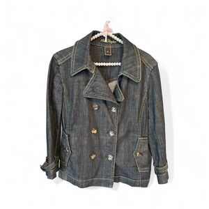 Ann Taylor Dark Blue Denim Jacket